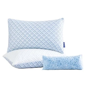 Cooling Memory Foam Pillows Set of 2 Bed Pillows for Side Back Stomach Sleepe... - Picture 1 of 6