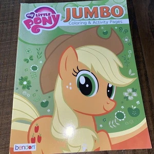 My Little Pony Jumbo Coloring/Activity Book Country Girl Applejack - Picture 1 of 7