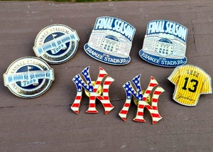 Yankees pin lot PSG 2008–2009 Stadium Final 2009 Inaugural A-Rod 13 NY - Picture 1 of 7