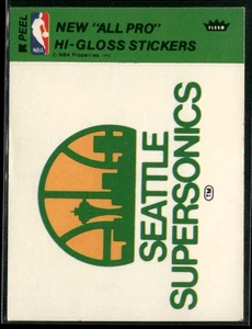 Pegatinas del equipo Fleer NBA Seattle SuperSonics Logo 1978-79 #NNO SuperSonics - Imagen 1 de 2