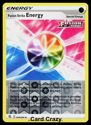 Fusion Strike Energy 244/264 Reverse Holo (SWSH08: Fusion Strike) Pokemon NM - Image 1 of 2