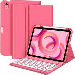 Backlit Keyboard Case for iPad (A16) 11th Gen 11 Inch (2025) Soft TPU Back Cover - Picture 1 of 12