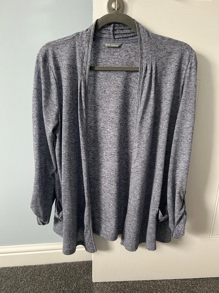 Marks & Spencer navy blue open style cardigan size 12 - Image 1 of 4