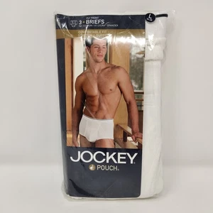 New Vintage Jockey Underwear Pouch Fly Front Briefs 3-Pack Size L (36-38) 2002 - Picture 1 of 12
