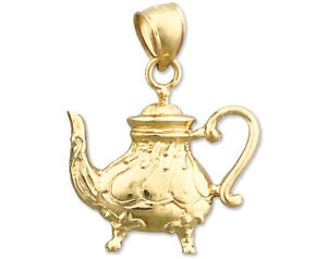 New 14K Gold Antique Teapot Charm
