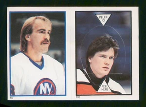 Pelle Lindbergh #193 / Bob Nystrom #69 1985-86 O-Pee-Chee Sticker 85-86 76109 - Bild 1 von 2
