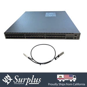 48 ports 10 Go SFP + Arista DCS-7280SE-68-R 2x commutateur 100 Go + 1x câble DAC 1M 100 Go - Photo 1/9