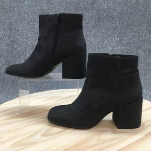 Mix No. 6 Boots Womens 10 M Benisa Bootie Black Faux Leather Snakeskin Ankle Top - Picture 1 of 17