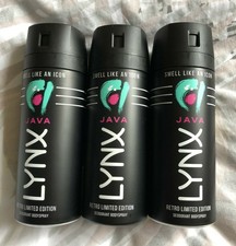 3 x Lynx Java Retro Limited Edition Men's Deodorant Body Spray 150ml each.