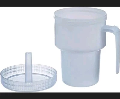 Taza Kennedy a prueba de derrames para adultos con mango y tapa segura 7 oz Foto 1 de 2