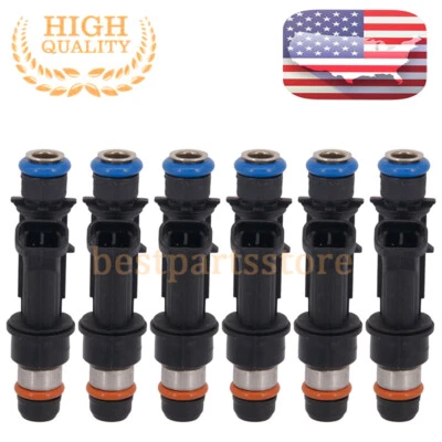 6x Fuel Injectors For Chevy Trailblazer GMC Envoy 4.2L 2002 2003 2004 25313185 Foto 1 de 4