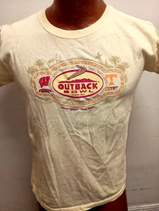 Tampa Bay Outback Bowl 2008 Herren Medium Gelb Kurzarm T-Shirt. - Bild 1 von 3