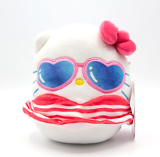 Squishmallows Hello Kitty's  7” Hello Kitty with  summer swimsuit
