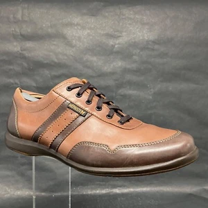Mephisto Bonito Mens Shoes Size 12 Brown Leather Lace Up Casual Sneakers Air Jet - Picture 1 of 12