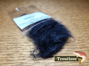 UPAVON HOLLOW DUB BLACK DRY FLY DUBBING - NEW FLY TYING MATERIALS - Picture 1 of 5