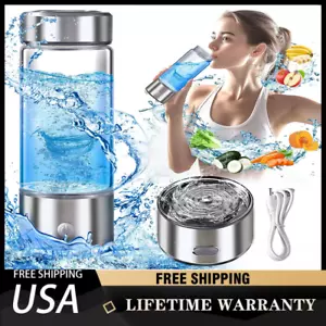 Portable Hydrogen Water Bottle Hydrogen Aqua Daily Equivalently Anti-Oxidant USA - Picture 1 of 11