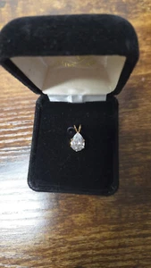 1 Carat Diamond Solitaire Pendant In Yellow Gold Filled. - Picture 1 of 4