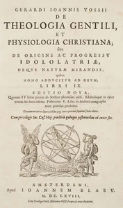 Titel, De theologia gentili, 1668, Druckerzeugnis Barock Unbekannt (17.Jhd) - Bild 1 von 4