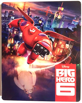 BIG HERO 6~TARGET EXCLUSIVE EMBOSSED STEELBOOK~2015~DISNEY~Blu Ray/DVD Combo~NM - Image 1 of 4