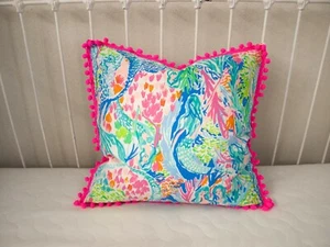Decorative Pillow COVER Only - Mermaid Cove - Made to Order - Choose your size - Picture 1 of 6