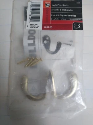 Paquete de 2 ganchos de una sola punta Bulldog  Foto 1 de 2