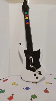 Guitar Hero PS2 Wireless Red Octane Guitar Playstation 2 Black White (No Dongle) - Image 1 of 4