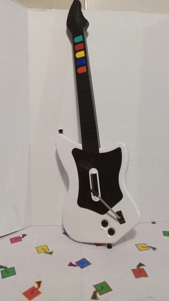 Guitar Hero PS2 Wireless Red Octane Guitar Playstation 2 Black White (No Dongle) - Image 1 of 4