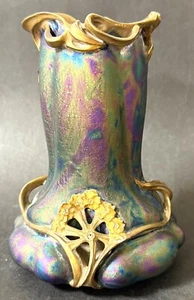 Austrian (Carslbad) Art Nouveau Carl Knoll Iridescent Porcelain Vase - Picture 1 of 7