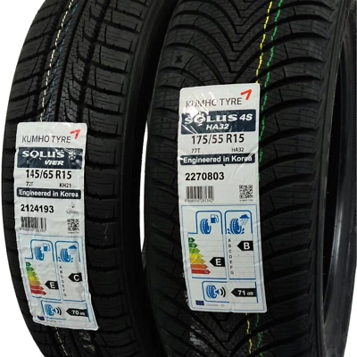 Ganzjahresreifen Mitsubishi i-MiEV fortwo Allwetter 145 + 175 vier Stück Kumho - Bild 1 von 4