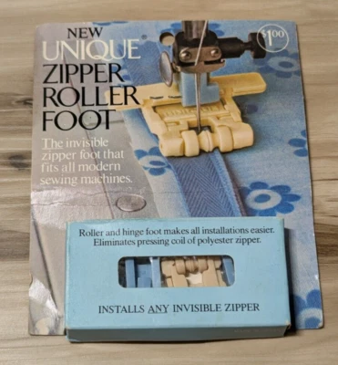 UNIQUE Brand Invisible Zipper Roller Foot Installer For Modern Sewing Machines - Image 1 of 2