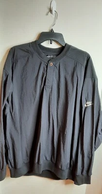 Nike гольф мужской пуловер 1/4 кнопка ветровка куртка размер 2XL черный свуш - Изображение 1 из 4