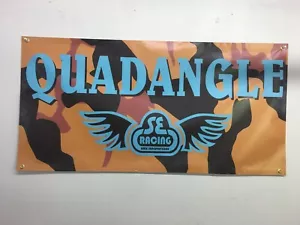 quadangle se logo BMX HELLTRACK VANS HUTCH HARO mancave BANNER 4ft X 2ft - Picture 1 of 5