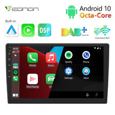 Double 2DIN Rotatable 10.1" Android 10 Touch Screen Car Stereo Radio GPS WiFi BT