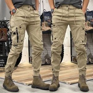 Camo Trousers Man Tactical Military Cargo Pants for Men Techwear High Quality - Picture 1 of 20