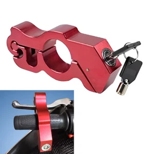 Motor Handlebar Grip Lock Anti Theft Throttle Clutch Brake Lock Aluminum Alloy - Picture 1 of 8