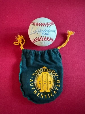 Ted Williams, cubierta superior, edición limitada.  Béisbol inscrito "autografiado" (.406) Foto 1 de 4