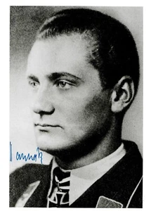 Gunther Hannak Signed 8x10 Photograph (d) WWII German Ace 47 V - Picture 1 of 1
