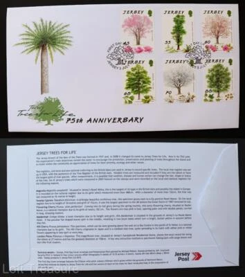 Jersey Stamps: "Jersey Trees For Life" First Day Cover 6V Set 2012 - Image 1 of 3