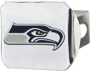 Seattle Seahawks Hitch Cover Solid Metal with Color Metal Emblem 2" Square...
