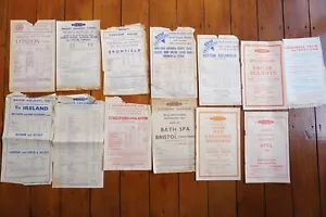 GWR & Western Region Railway Handbills Timetable x13 - Picture 1 of 8