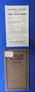 James L. Taylor Manufacturing Co., Poughkeepsie, NY Vintage Catalog 1916 Clamps - Picture 1 of 13