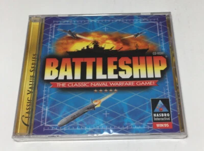 BATTLESHIP 1997 NAVAL WARFARE CD ROM INTERACTIVE GAME by HASBRO  - Image 1 of 2