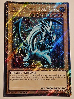 Blue-Eyes White Dragon●Platinum Secret Rare●YUGIOH●RA03●SPANISH●1st●NM●37282 - Image 1 of 2