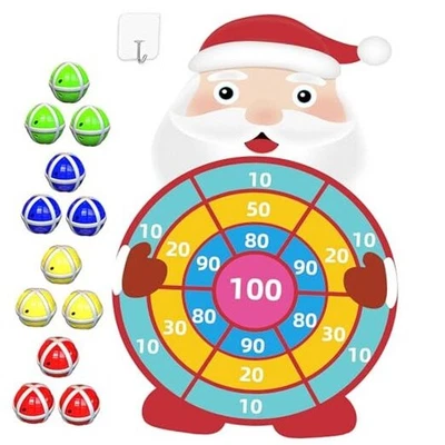 30英寸游戏玩具儿童礼物,大型圣诞老人飞镖棋盘游戏圣诞节 — 第 1/4 张图片