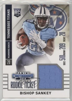 2014 Panini Contenders Rookie Ticket Swatches Bishop Sankey (facing forward) RC - Image 1 of 2