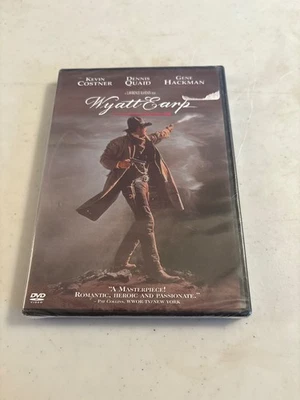 WYATT EARP DVD, 1994 KEVIN COSTNER/DENNIS QUAID/GENE HACKMAN NEW FACTORY SEALED - Image 1 of 2