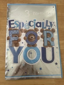 Prelude EX LGE Birthday Card - 3rd Birthday - 15” x 10 1/2” - Picture 1 of 2