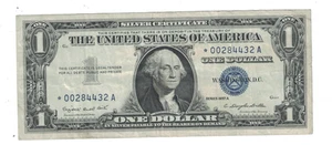 1957 A $1 DOLLAR SILVER CERTIFICATE STAR NOTE FR.1620* - Picture 1 of 2