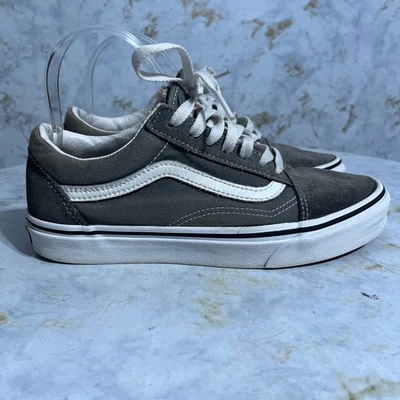 Vans Old Skool OTW женщин размер 7,5 туфли серый белый замши повседневный низкий верхний кроссовок - Изображение 1 из 4