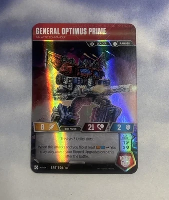 Transformers TCG Oversized Promo General Optimus Prime - Galactic Commander - Image 1 of 4